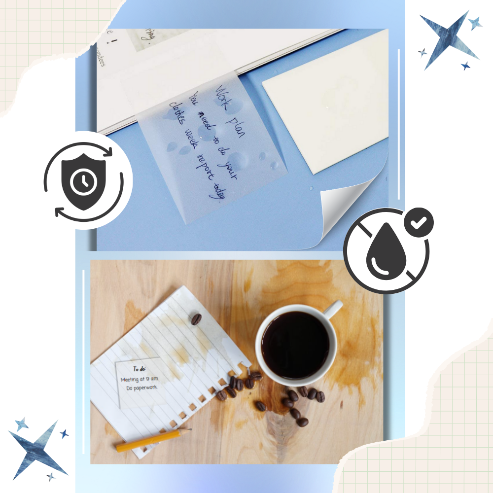Transparent Waterproof Stickies  - Ozerty