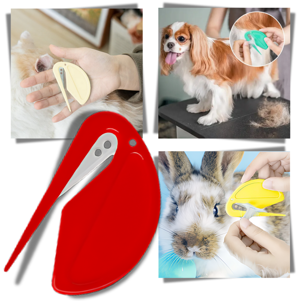 Dog hair knots Pet knotting comb Long hair cat detangler Dog fur