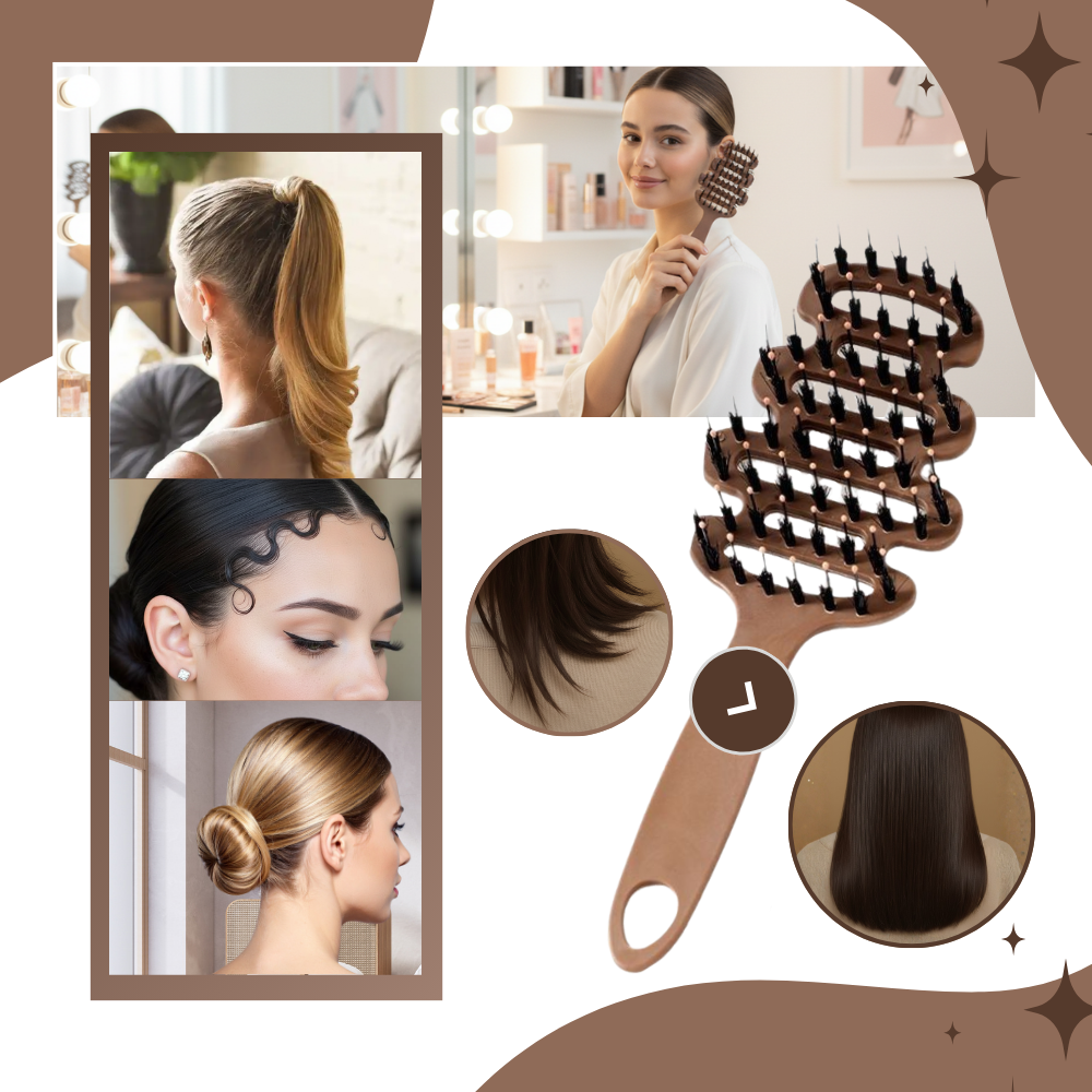 Volumizing Boar Bristle Brush - Ozerty