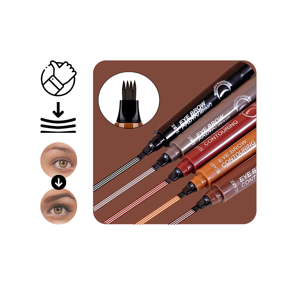 Waterproof Liquid Formula Eyebrow Pen - Ozerty