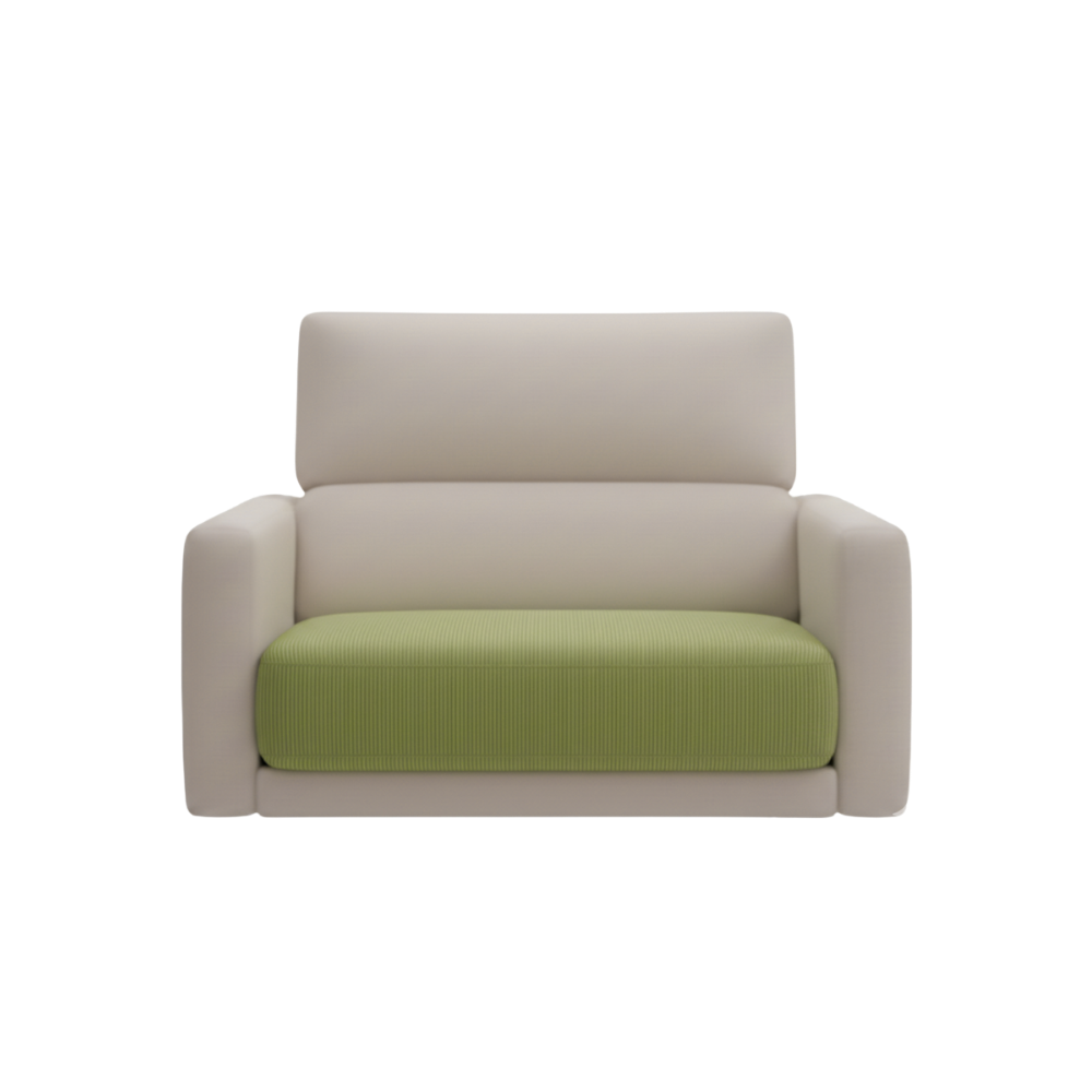 Wrinkle Free Corduroy Sofa Cover -Divided Seat - Ozerty