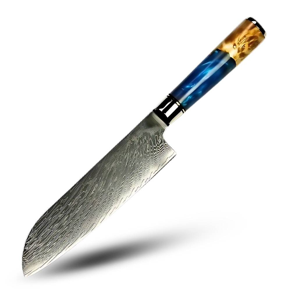 Yellow Sea Series Japanese Knives -Santoku 7 inch/30 cm - Ozerty