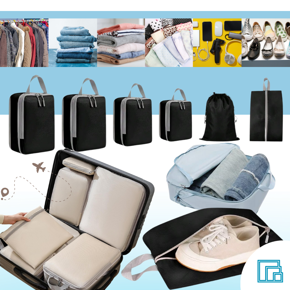 Zip Compress Luggage Organizer - Ozerty