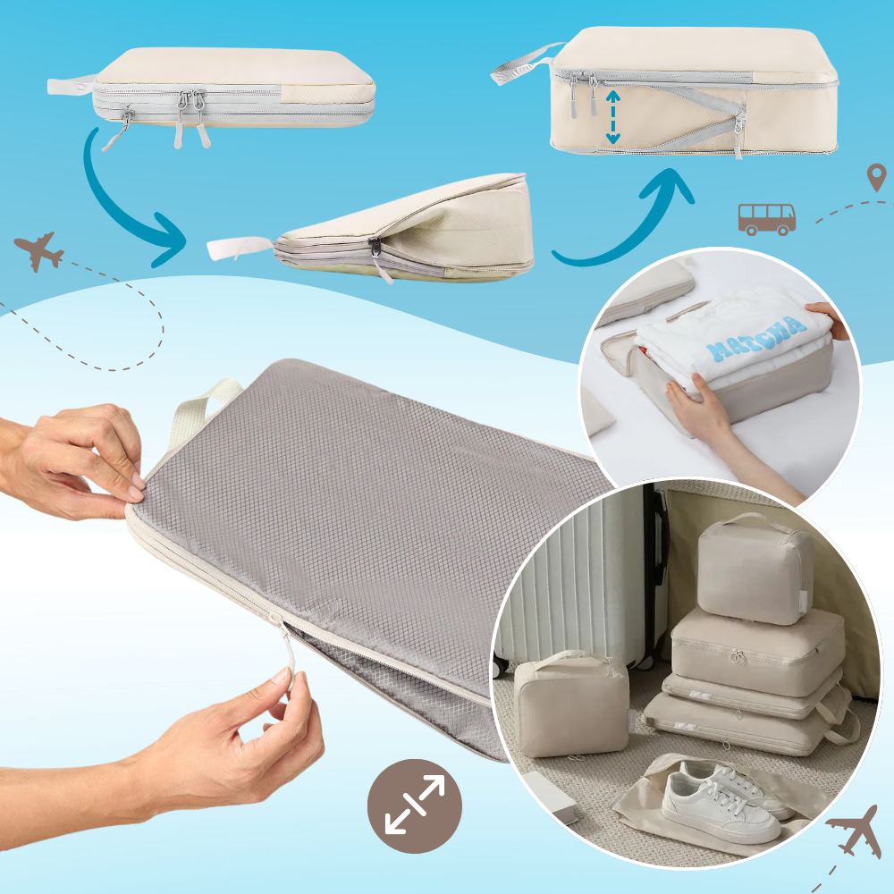Zip Compress Luggage Organizer - Ozerty