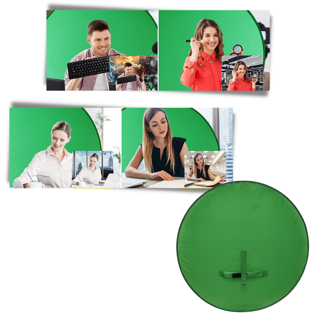 Collapsible Green Screen for Chair