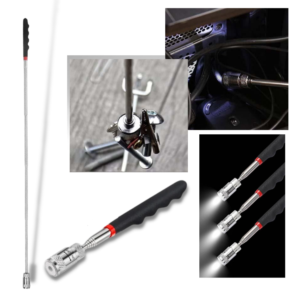 Pickup Tool LED Retractable Pickup Tool Retrieval Tool