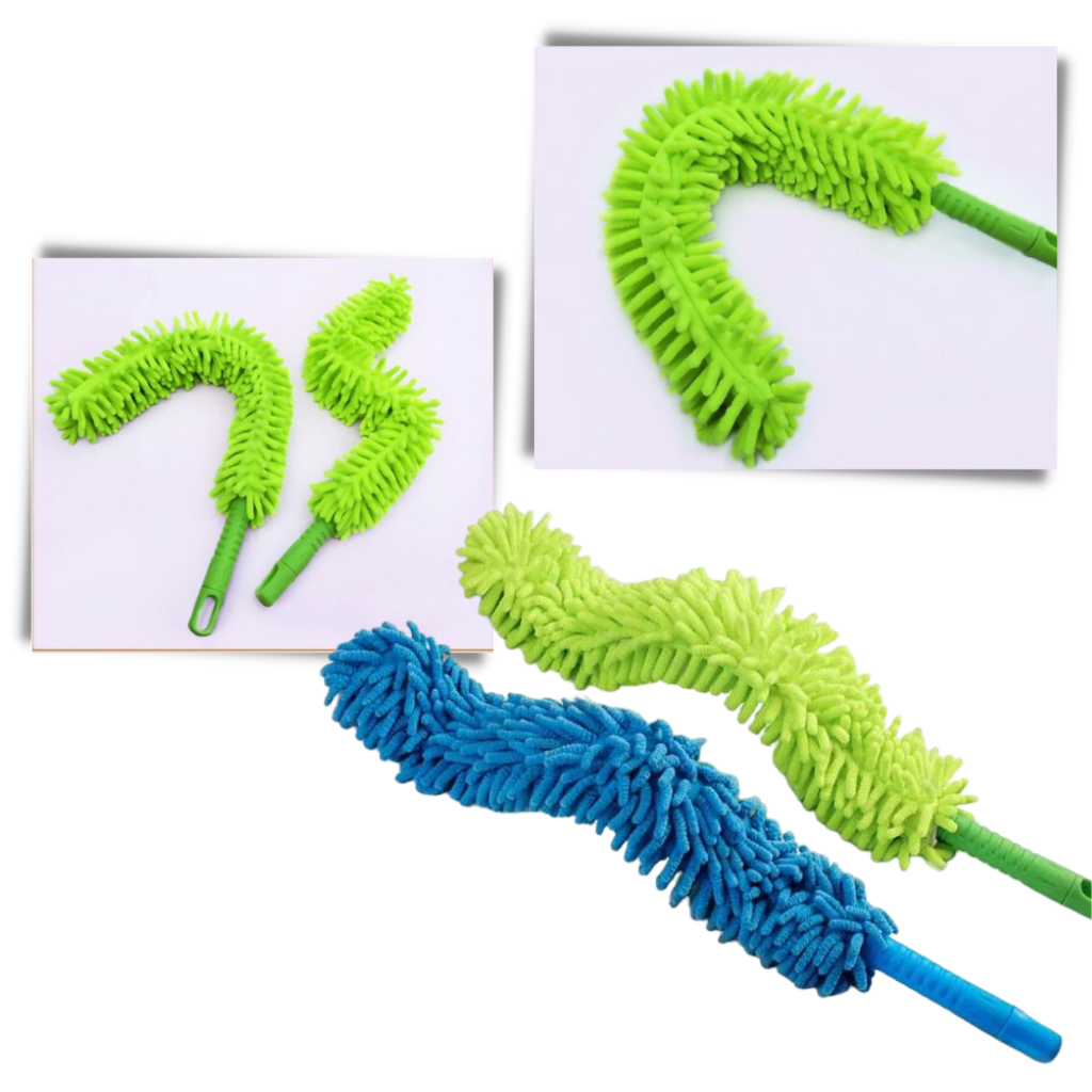 Microfiber flexible cleaning duster