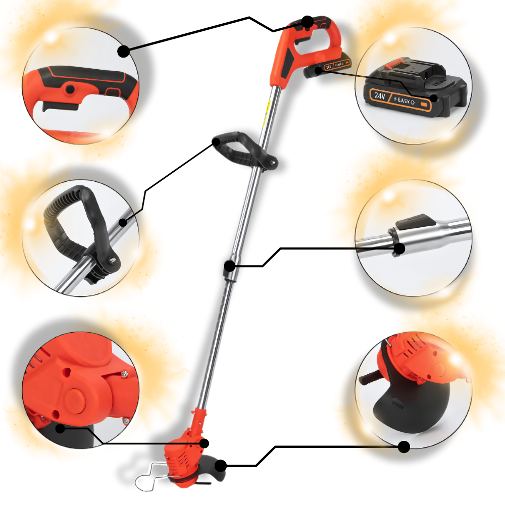 3-in-1 Cordless Grass Trimmer - Ozerty