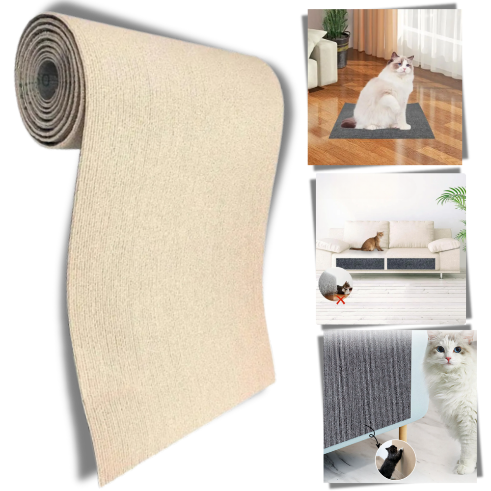 Adhesive Wall Mounted Cat Scratch Pad - Ozerty