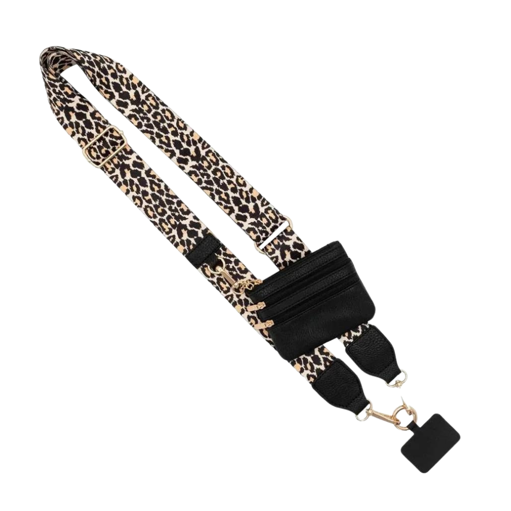 Adjustable Crossbody Phone Strap -Leopard - Ozerty