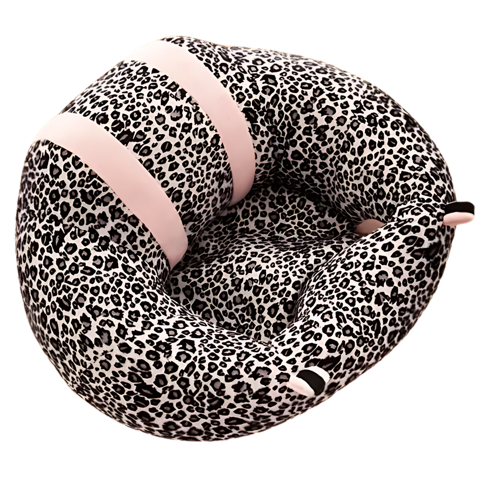 Adjustable Hygienic Baby Seat Cushion -Leopard Print - Ozerty