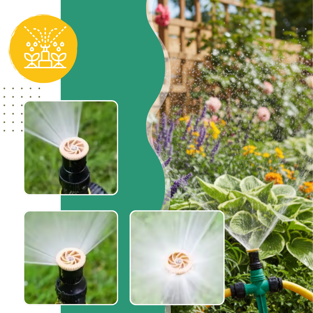 Adjustable Rotary Lawn Sprinkler - Ozerty