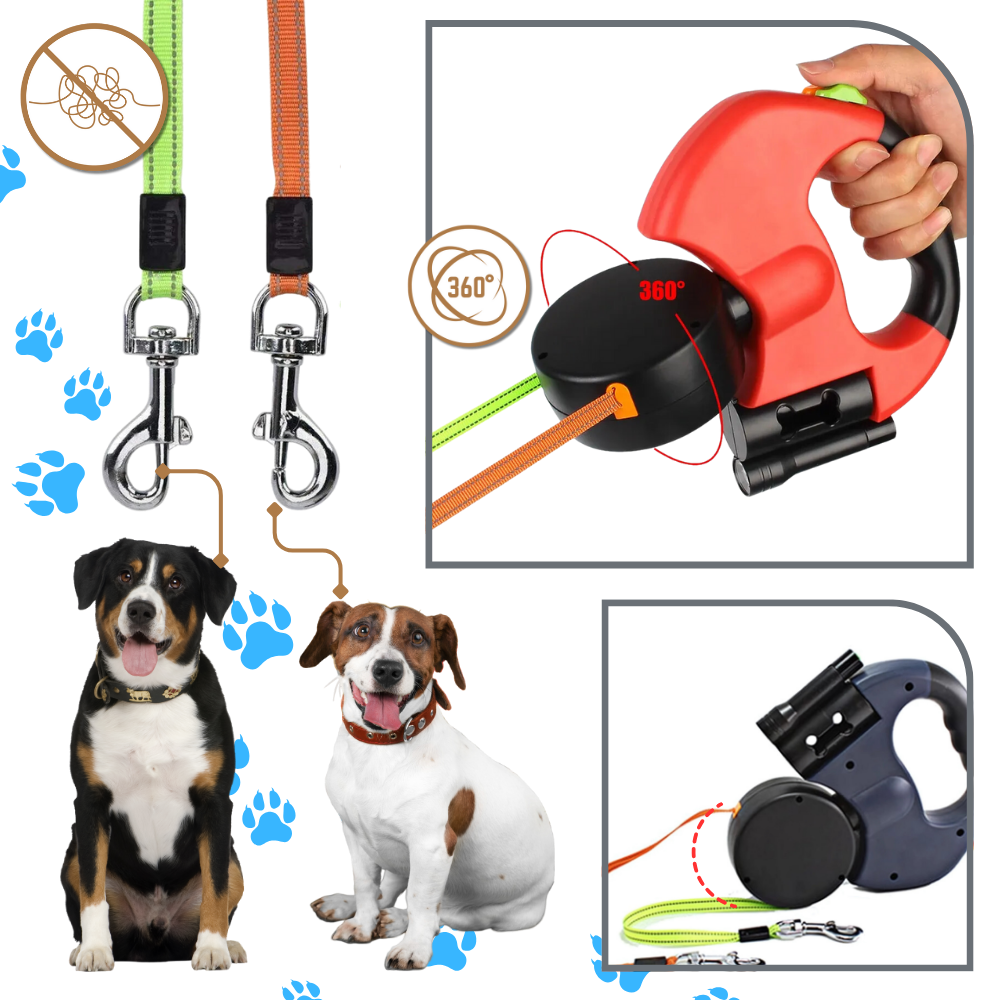 Anti-winding Retractable Dog Leash - Ozerty