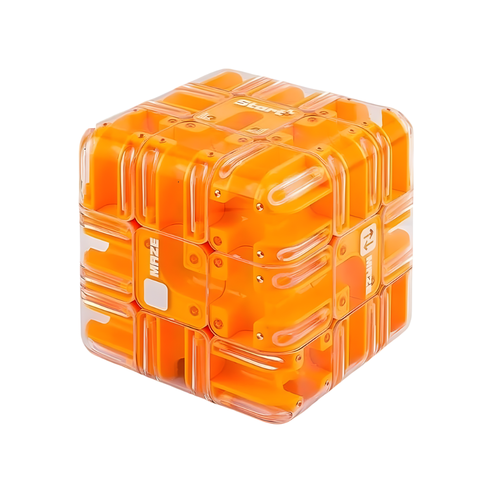 Brain Builder Maze Cube -Orange - Ozerty
