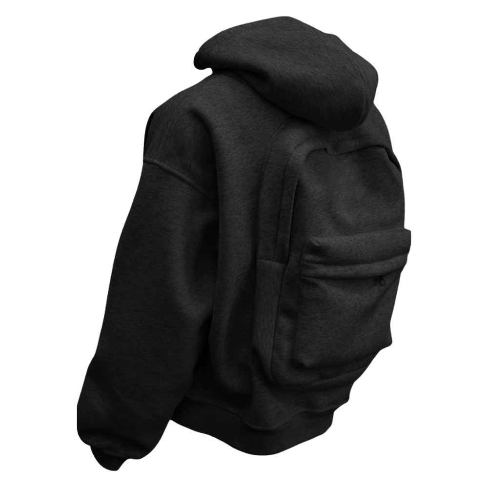 Carry Wear Utility Hoodie -Black - Ozerty