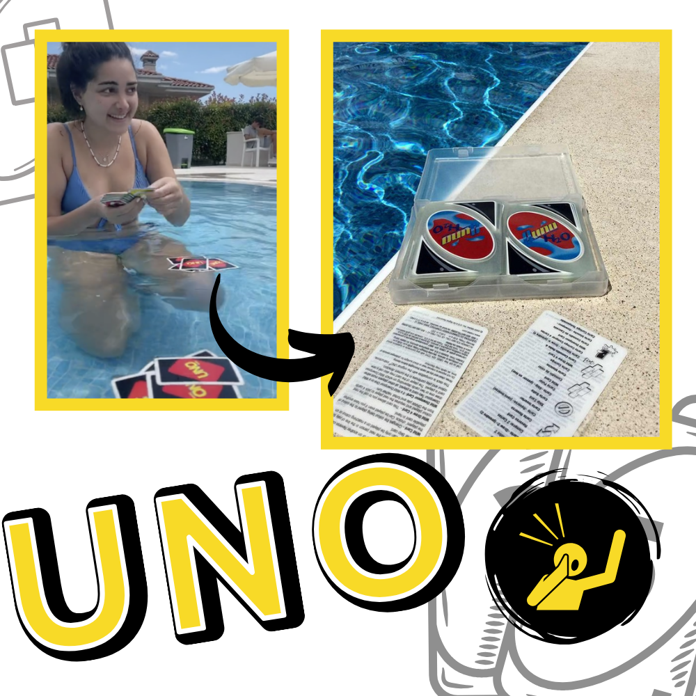 Classic Uno Waterproof Cards - Ozerty