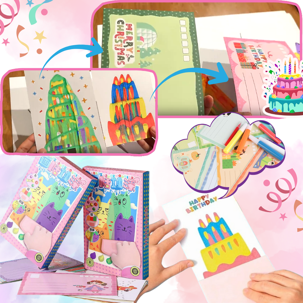 Colorful Squeegee Art Painting - Ozerty