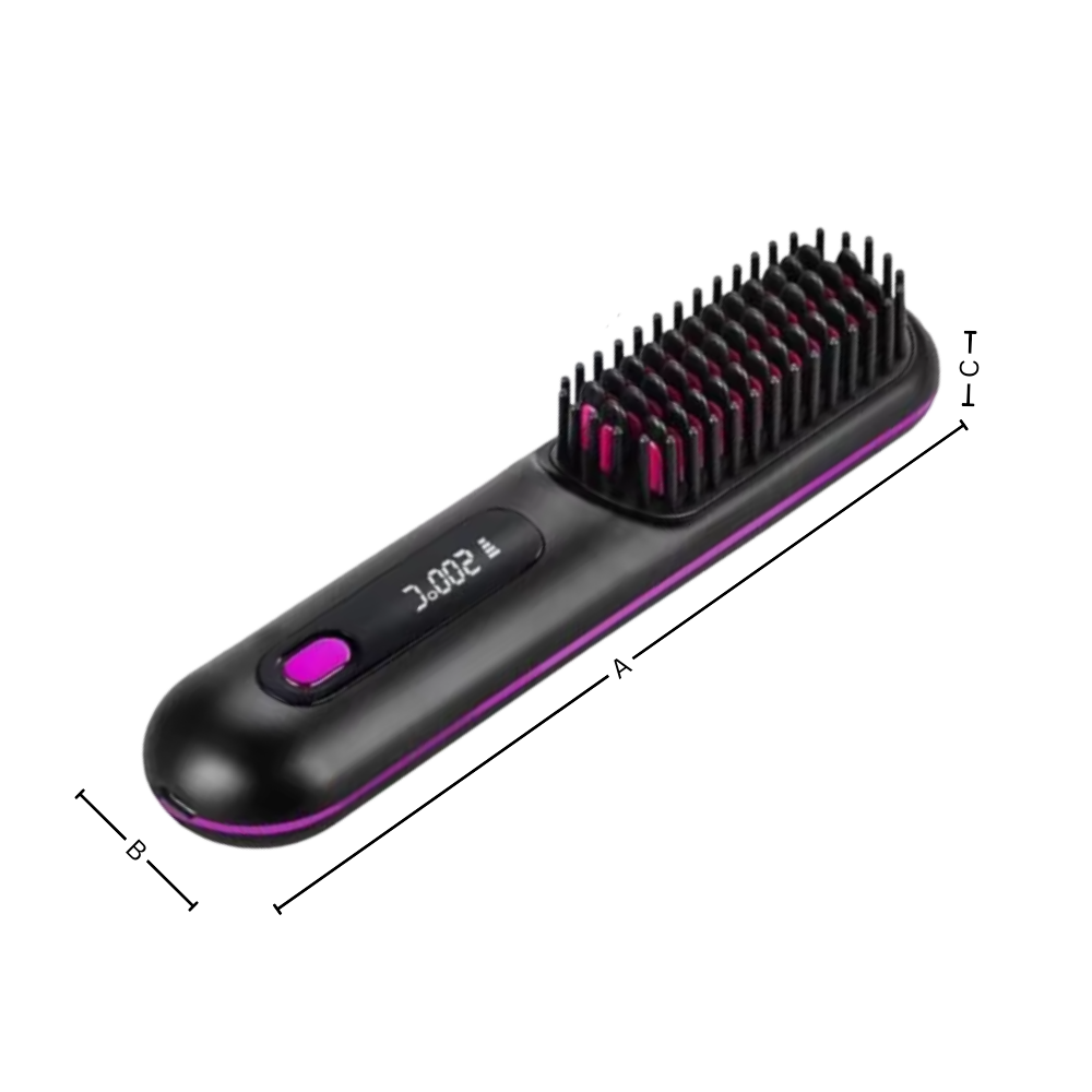 Confidence Boost Hair Straight Heat Brush - Ozerty