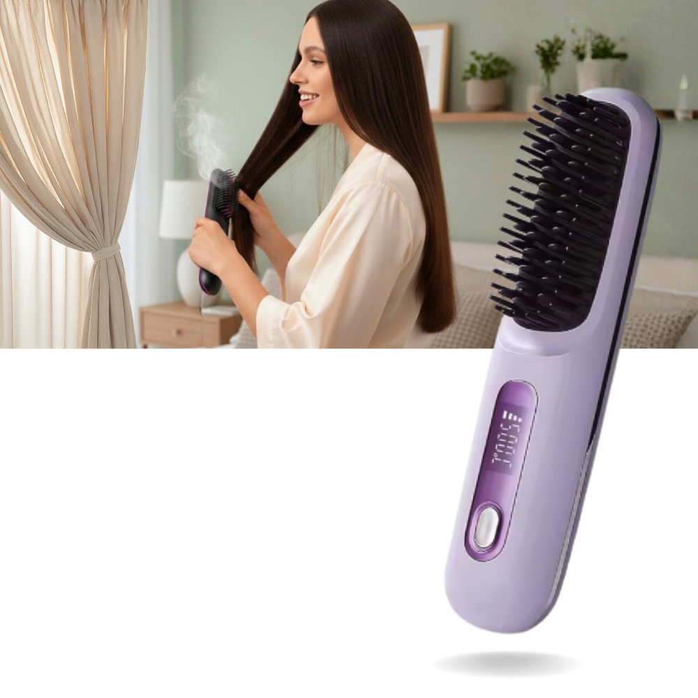 Confidence Boost Hair Straight Heat Brush - Ozerty