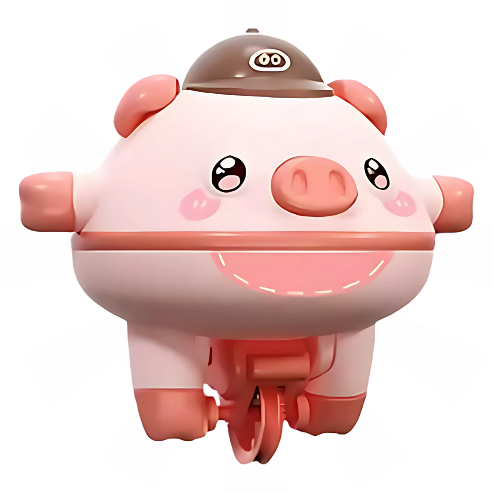 Cutesy Tightrope Piggy Toy -Pink - Ozerty