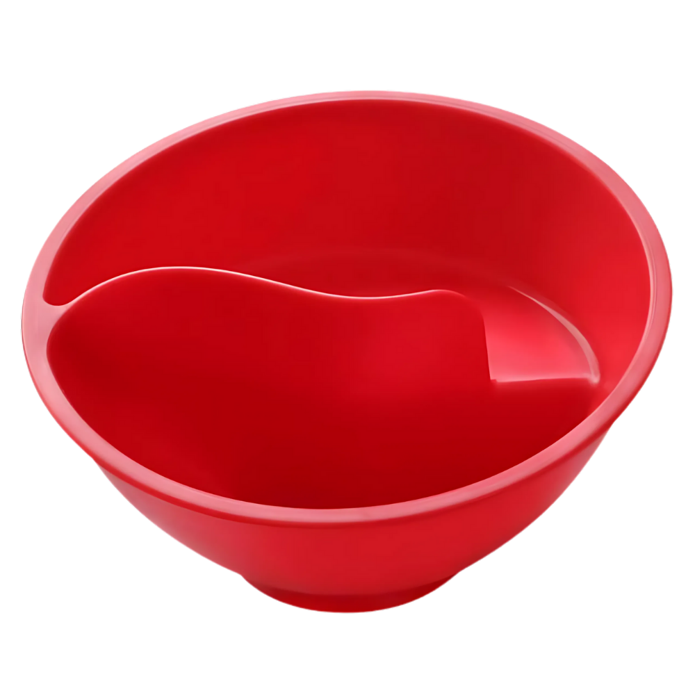 Dry-Wet Separation Cereal Bowl -Red - Ozerty