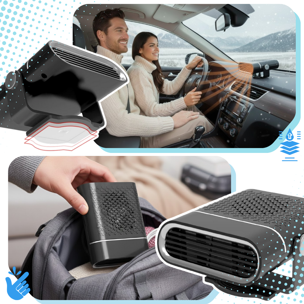 Dual Portable Car Defroster - Ozerty