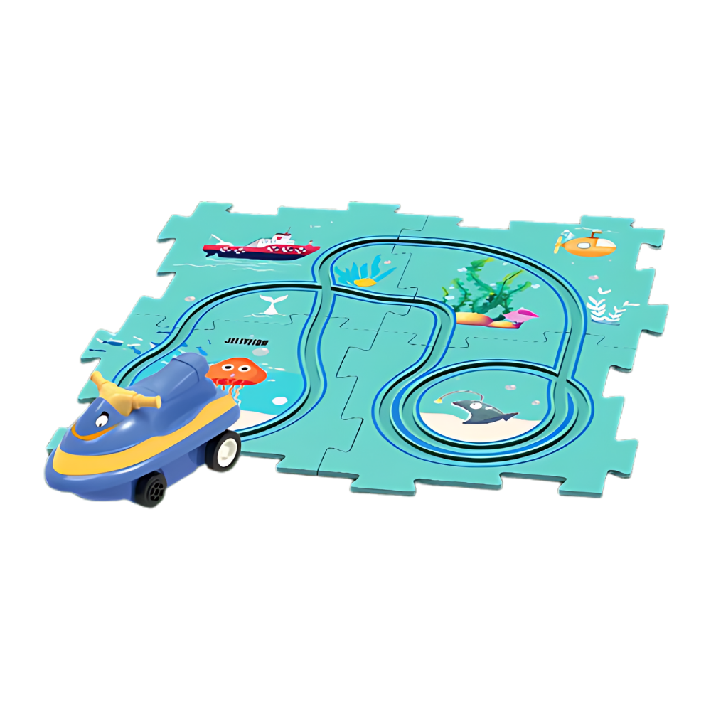 Educational Electric Car Track Set -Ocean - Ozerty