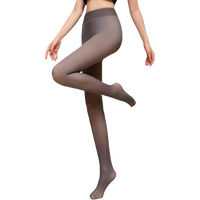 Fake Translucent Fleece Lined Tights
