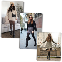 Fake Translucent Fleece Lined Tights