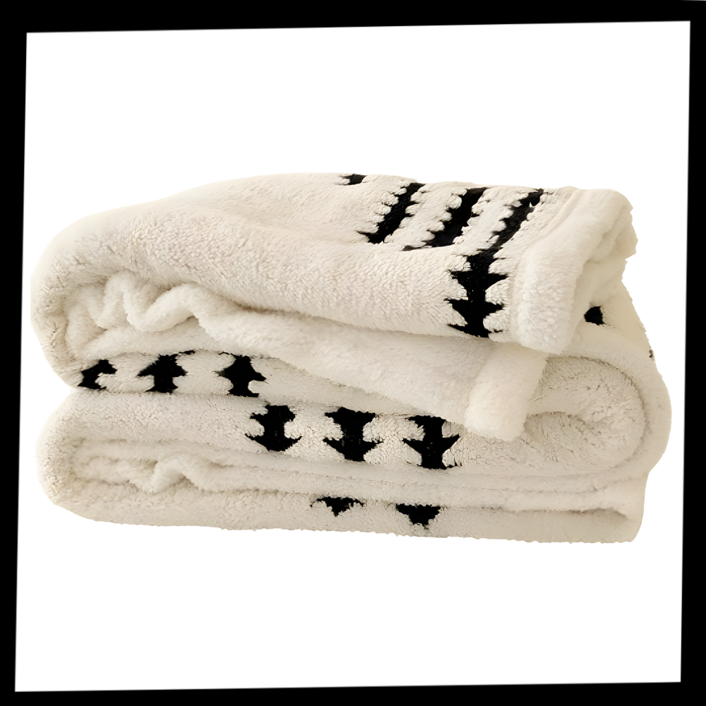 Fluffy Jacquard Winter Blanket - Ozerty