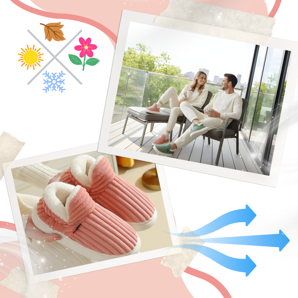 Fluffy Plush House Slip-On - Ozerty