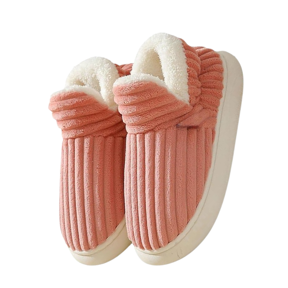 Fluffy Plush House Slip-On