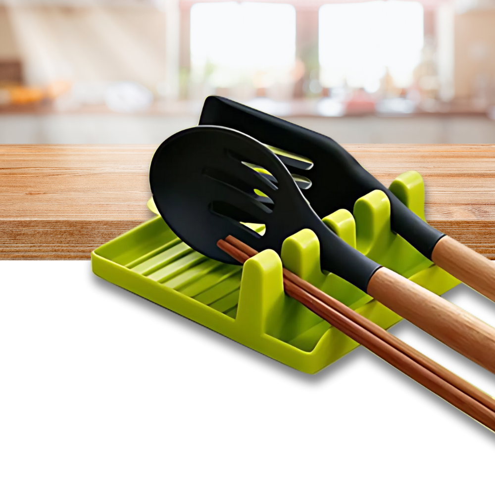 Four-Slot Non Slip Spatula Rack - Ozerty