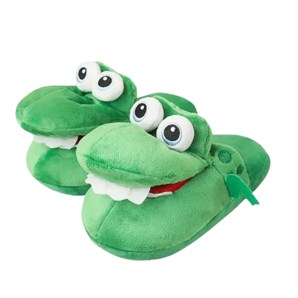 Fun Cozy Crocodile Slippers -EU 30-34/US 12.5-3.5/ UK 11.5-3 - Ozerty