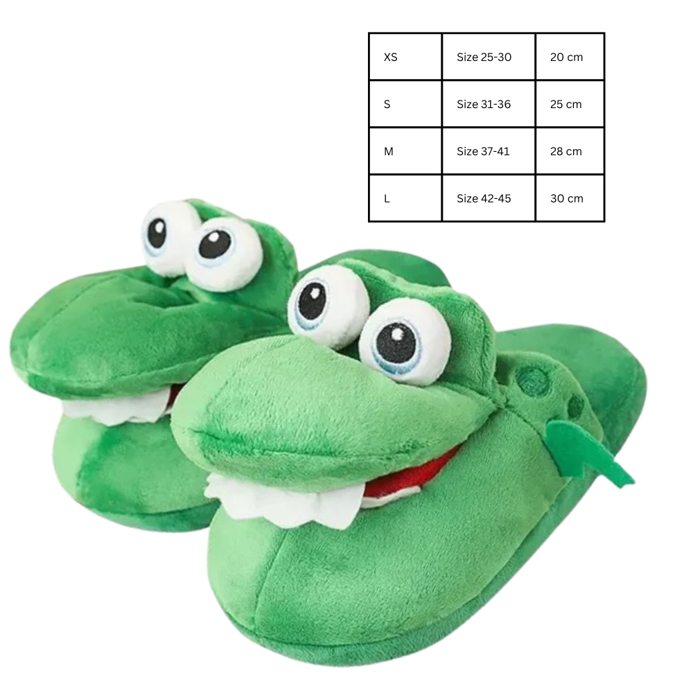 Fun Cozy Crocodile Slippers - Ozerty