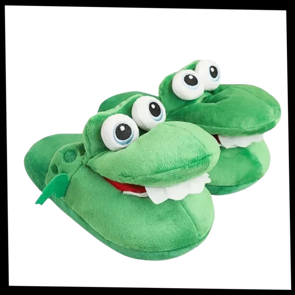 Fun Cozy Crocodile Slippers - Ozerty