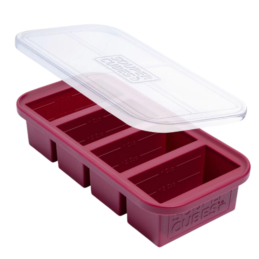 Leakproof Lid Souper Cubes  -Dark Red - Ozerty