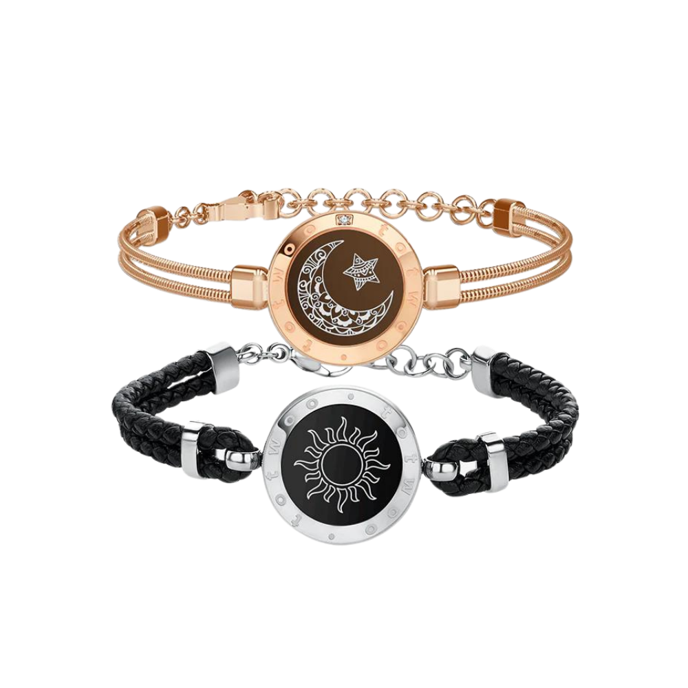 Long distance bracelets Touch bracelets for couples Bond bracelet