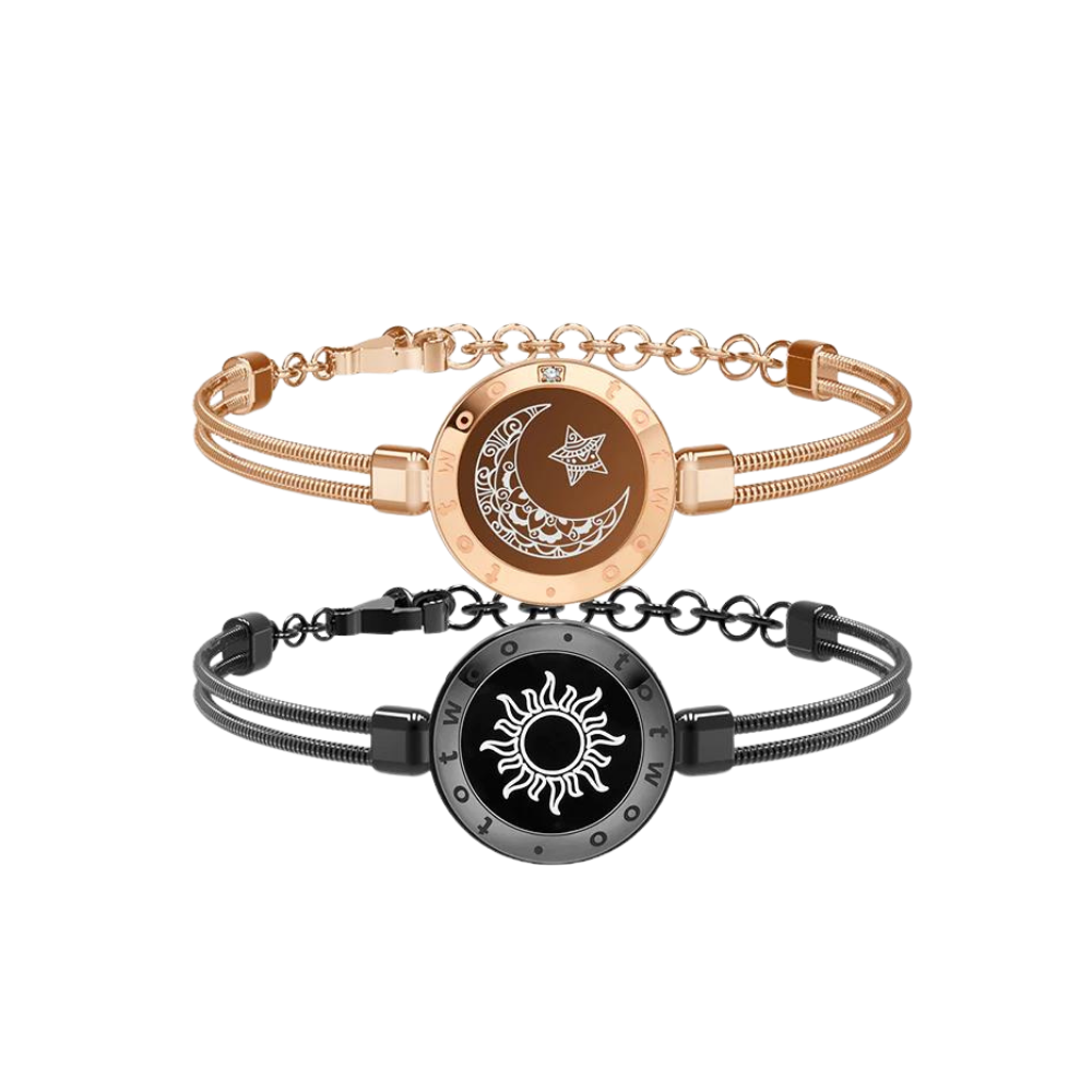 Long distance bracelets Touch bracelets for couples Bond bracelet