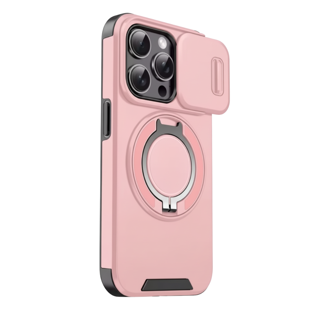 Magnetic Armor Iphone Case -Pink - Ozerty