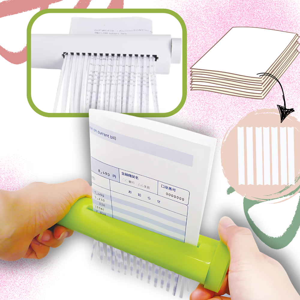 Manual Portable Paper Shredder - Ozerty