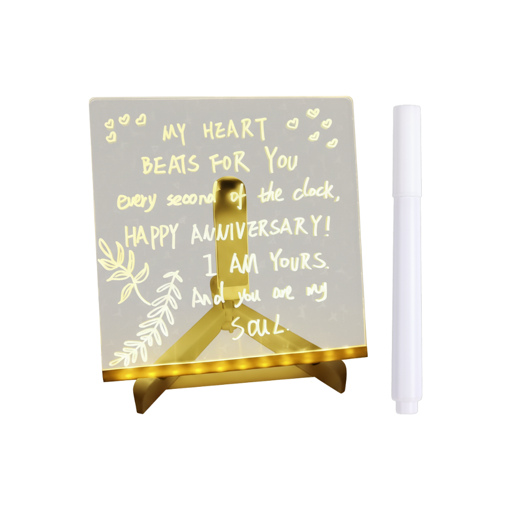 Mesmerizing LED Note Board -15 x 15 cm - Ozerty