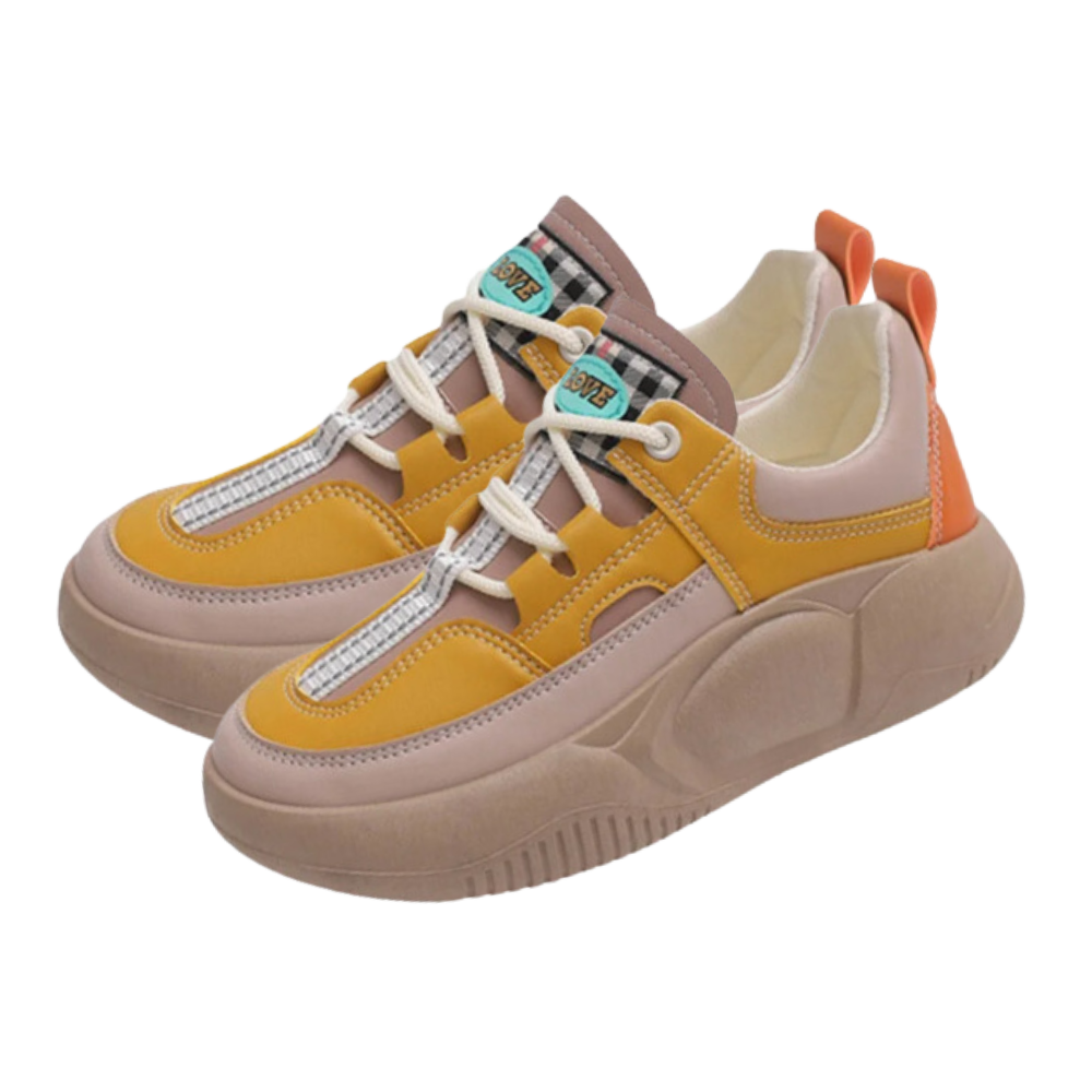 Modern Fashion Orthopedic Sneakers -Yellow - Ozerty