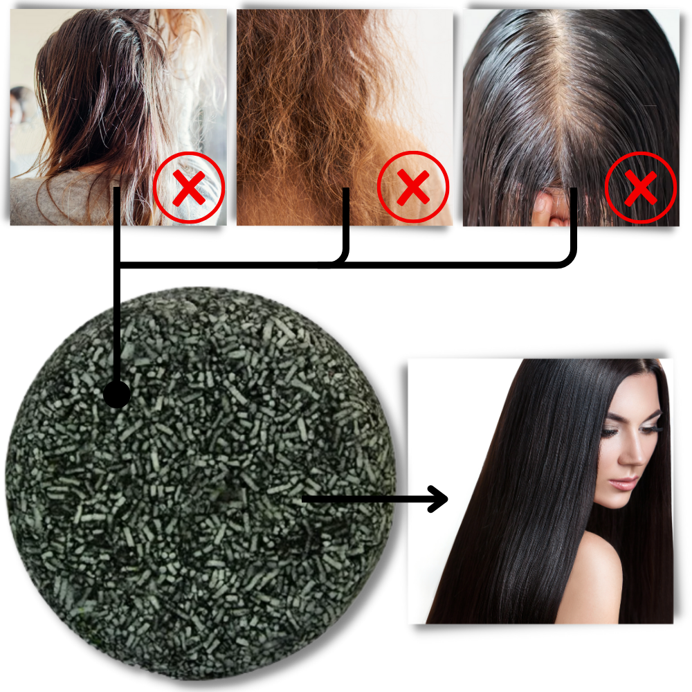 Natural Hair Darkening Bar Shampoo - Ozerty