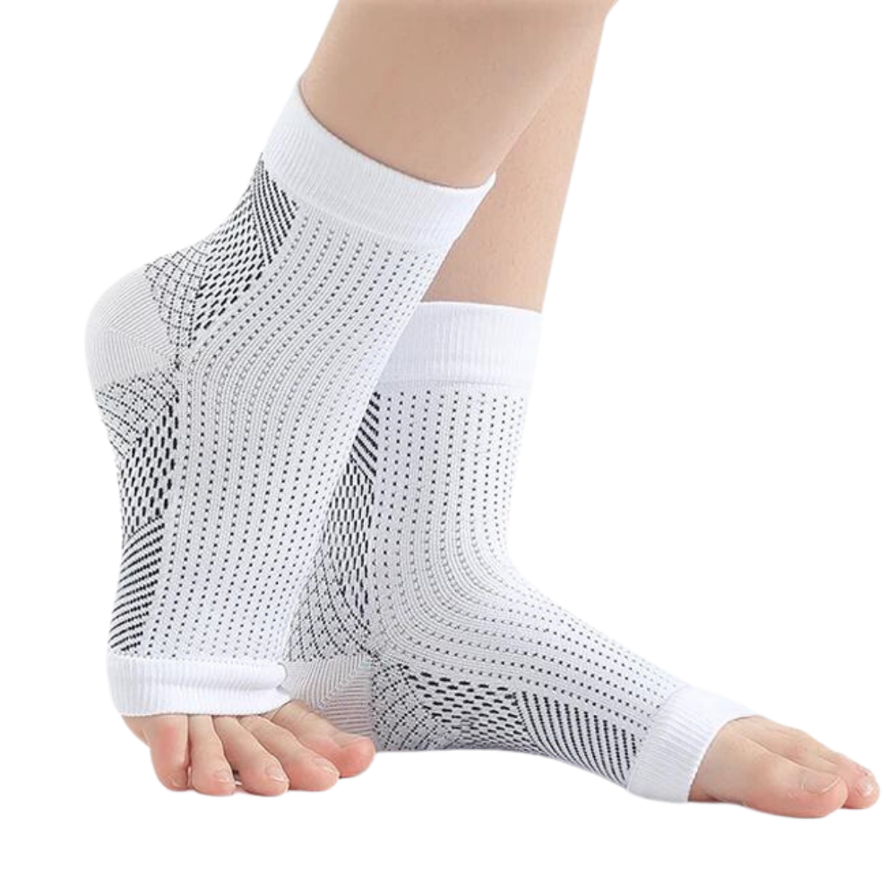 Pain Relief Neuropathy Socks -White - Ozerty