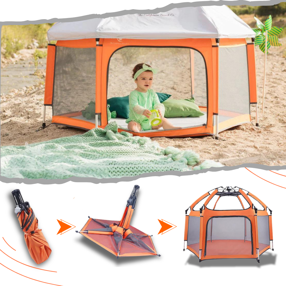 Pop-up Mesh Children's Playpen - Ozerty