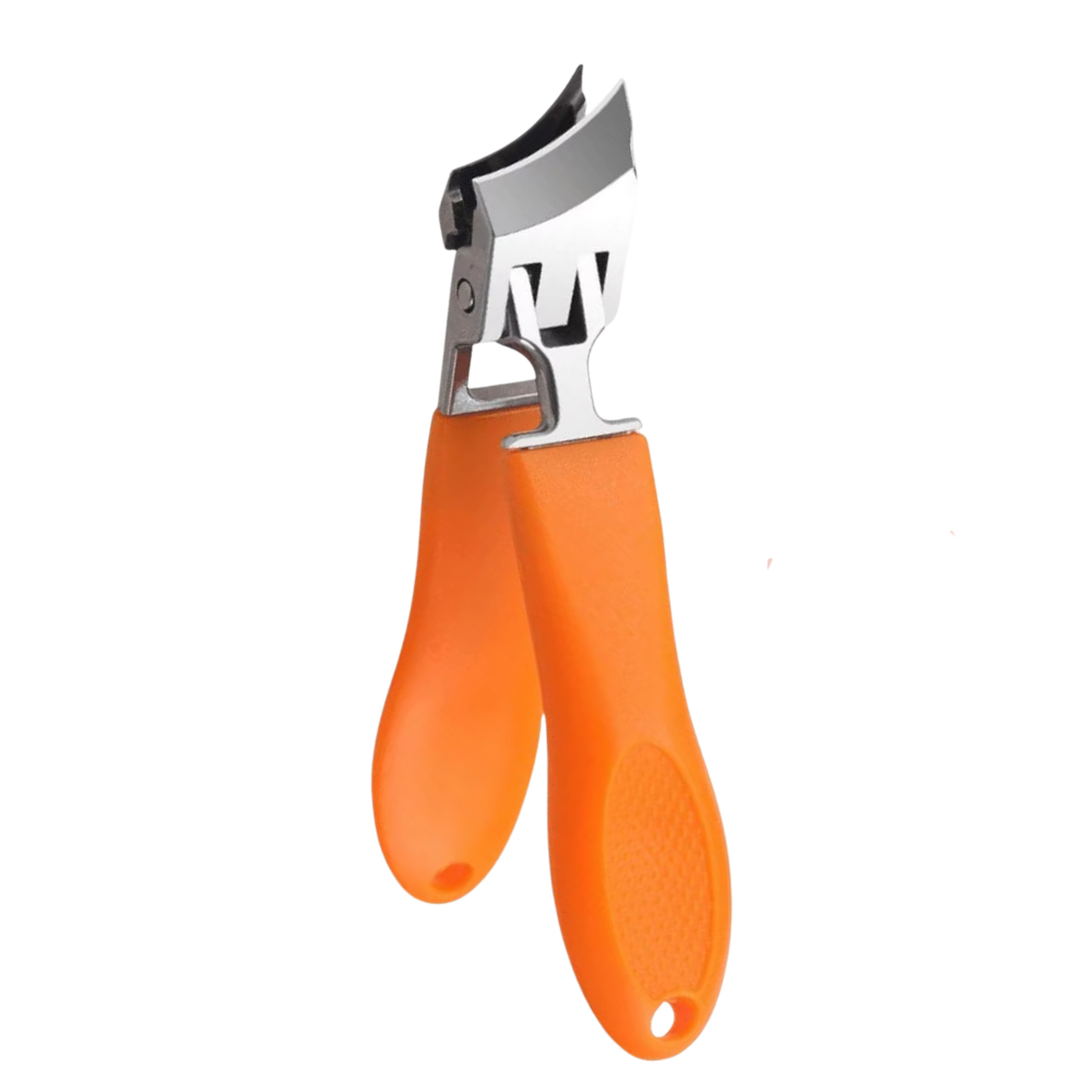 Precision Grip Wide-Jaw Nail Clipper -Orange - Ozerty