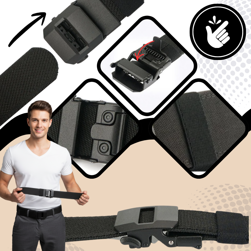 Ratchet Buckle Nylon Belt - Ozerty