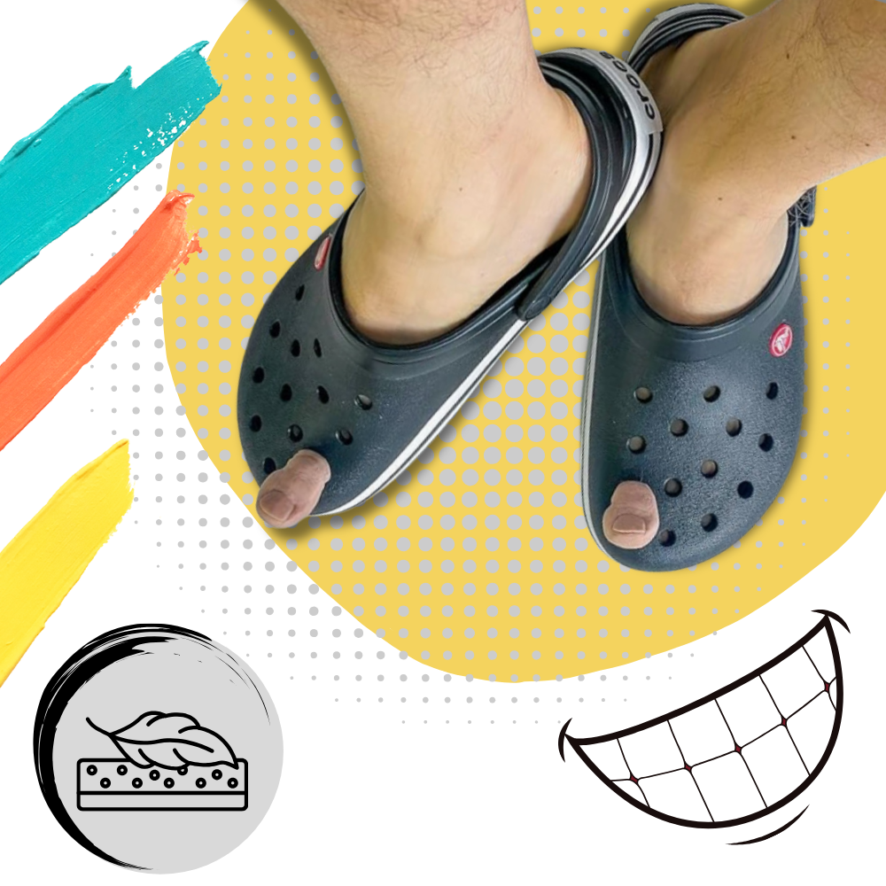 Funny croc jibbitz Funny toes Silicone toe