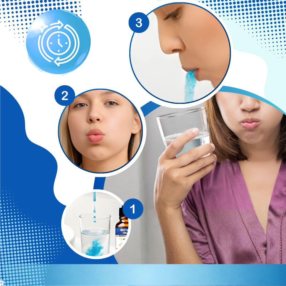 Refreshing White Dental Drops Mouthwash  - Ozerty